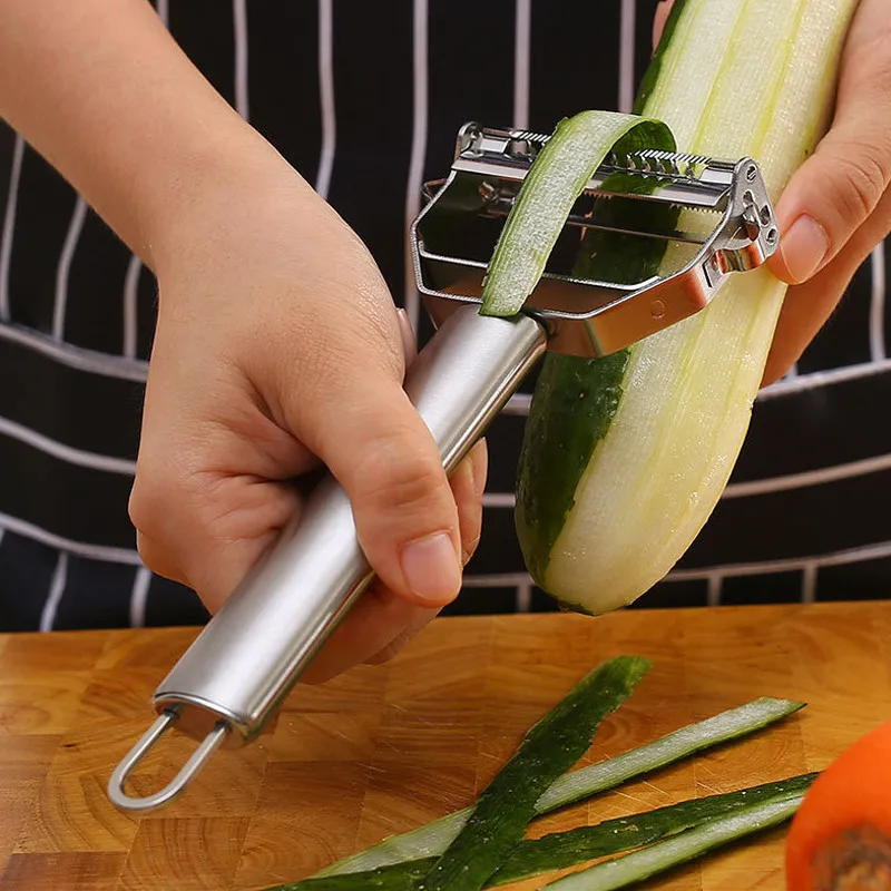 Éplucheur de légumes en acier inoxydable - Maison Déco Lumière