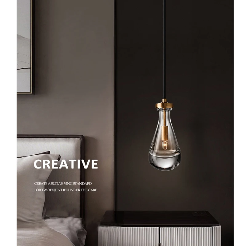 Lustre goutte d'eau en crystal - Maison Déco Lumière