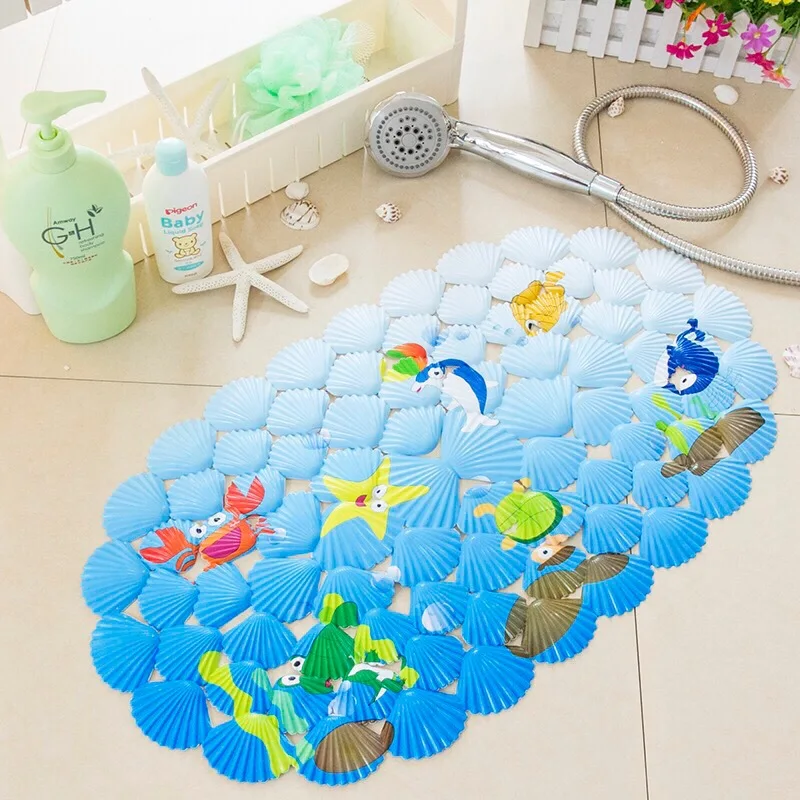 Tapis de bain "Univers de la mer" anti-dérapant - Maison Déco Lumière
