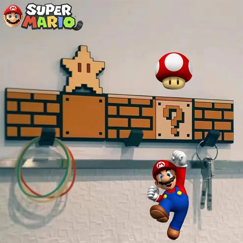 Crochets magnétiques porte-clés "Super Mario Bros" - Maison Déco Lumière