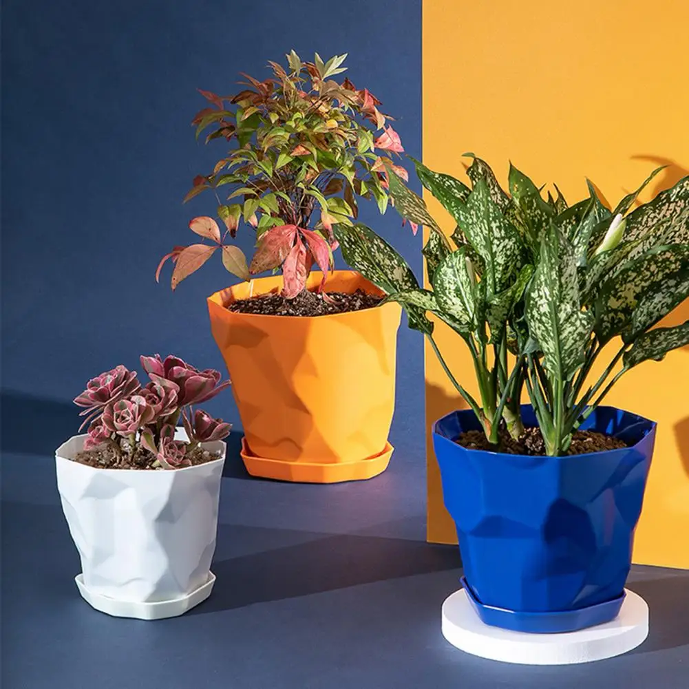 Pot de fleurs géométrique - Maison Déco Lumière