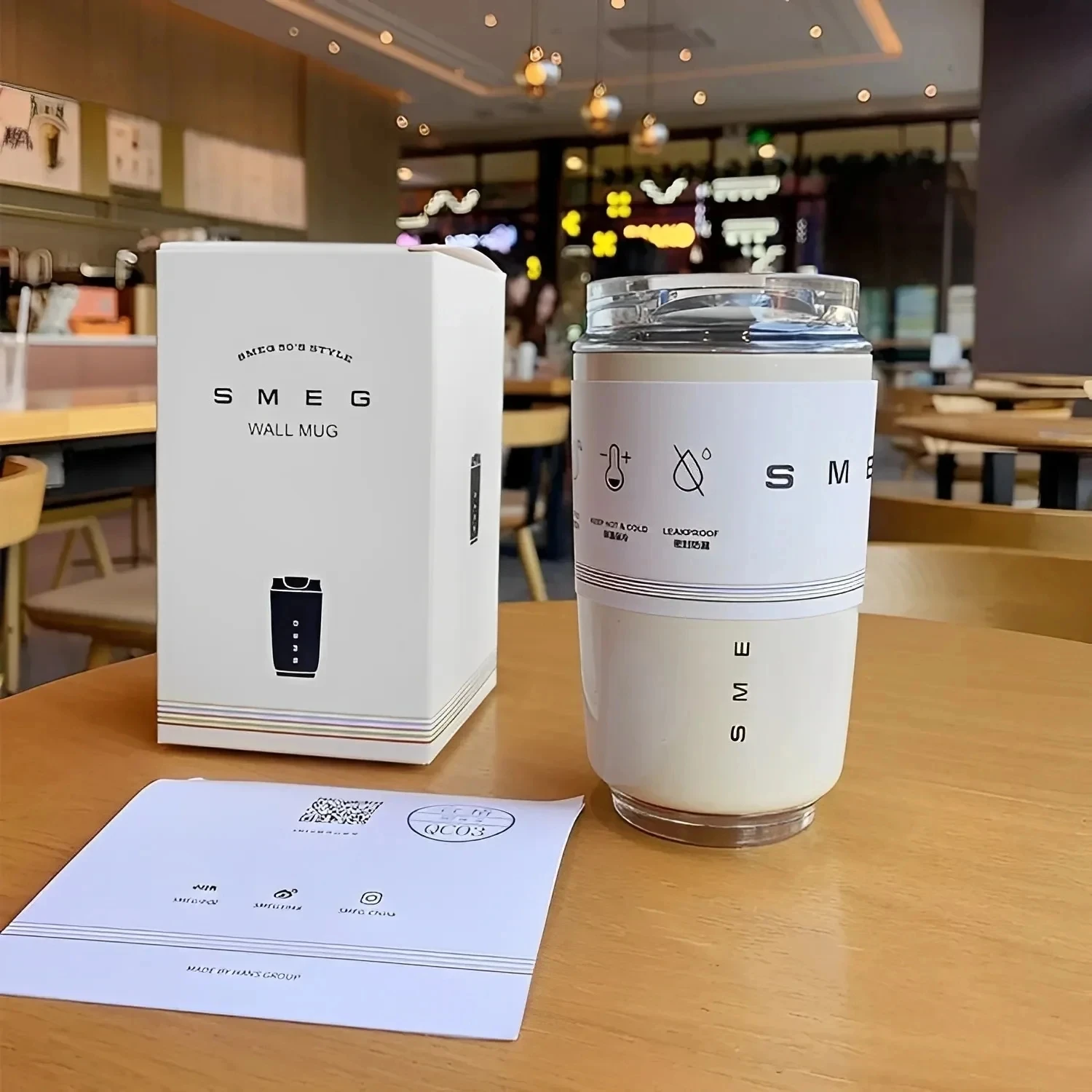 Tasse thermos SMEG en acier inoxydable - Maison Déco Lumière