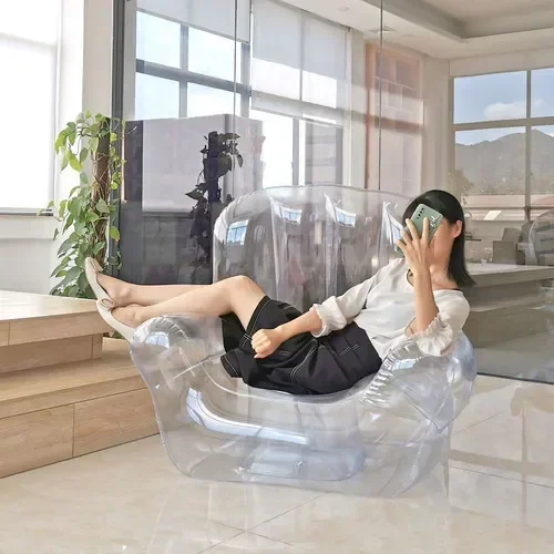 Fauteuil gonflable transparent - Maison Déco Lumière