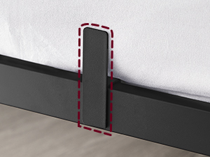 Cadre de lit en métal pour 1 personne (90x190 cm) - Maison Déco Lumière Cadre de lit en métal pour 1 personne (90x190 cm) - Maison Déco Lumière
