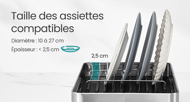 Escurridor de cubiertos de acero inoxidable - Maison Déco Lumière Escurridor de cubiertos de acero inoxidable - Maison Déco Lumière