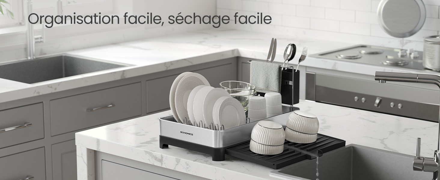 Escurridor de cubiertos de acero inoxidable - Maison Déco Lumière Escurridor de cubiertos de acero inoxidable - Maison Déco Lumière