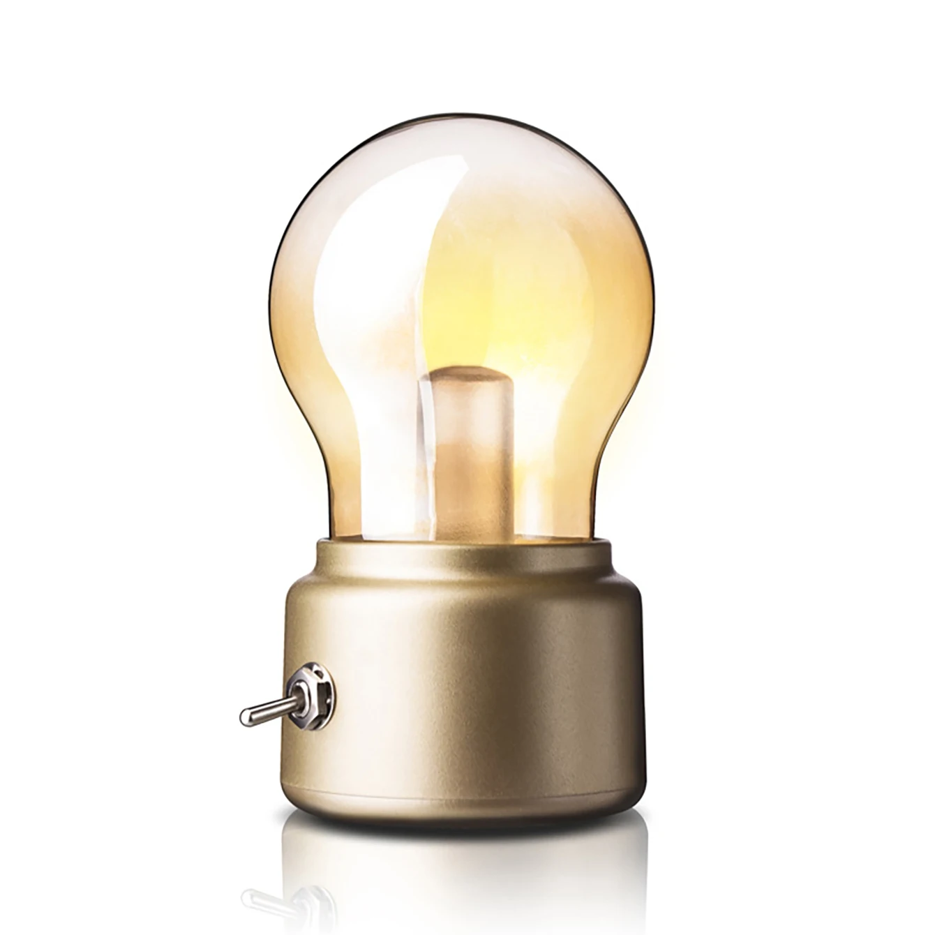 Petite lampe de table rétro en forme d'ampoule - Maison Déco Lumière