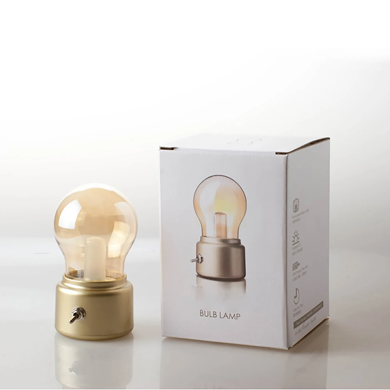 Petite lampe de table rétro en forme d'ampoule - Maison Déco Lumière