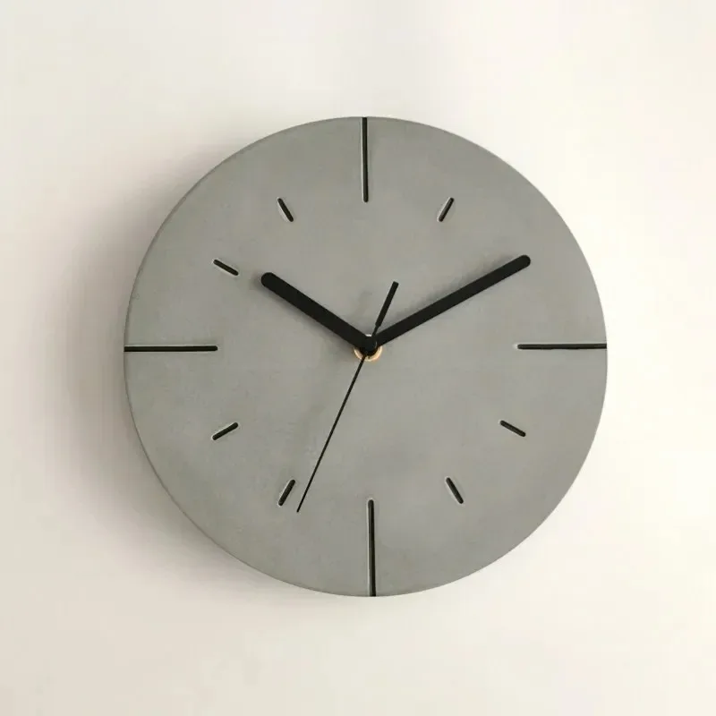 Horloge murale en ciment - Maison Déco Lumière