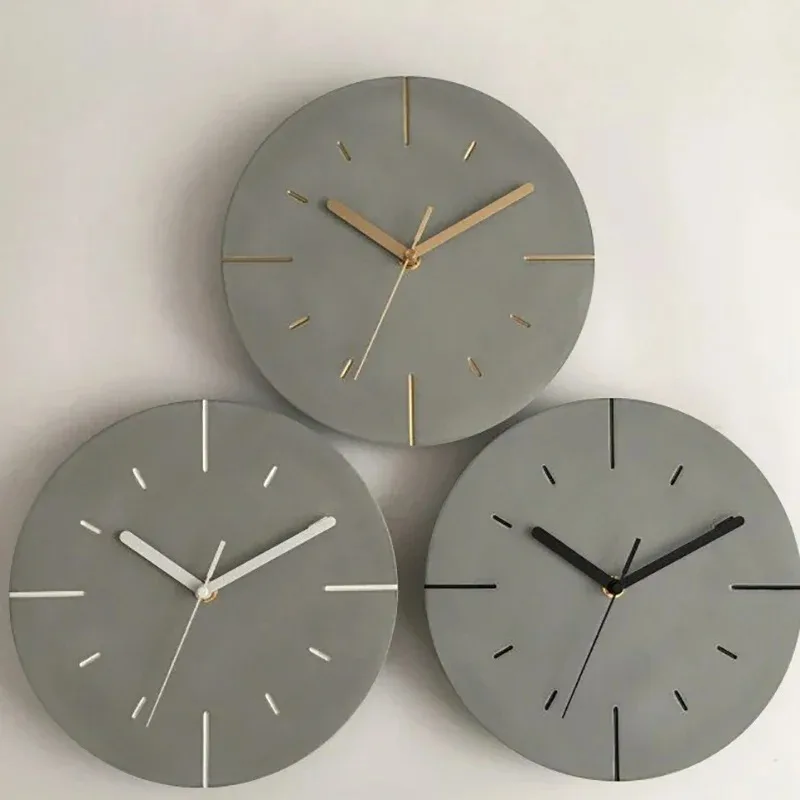 Horloge murale en ciment - Maison Déco Lumière