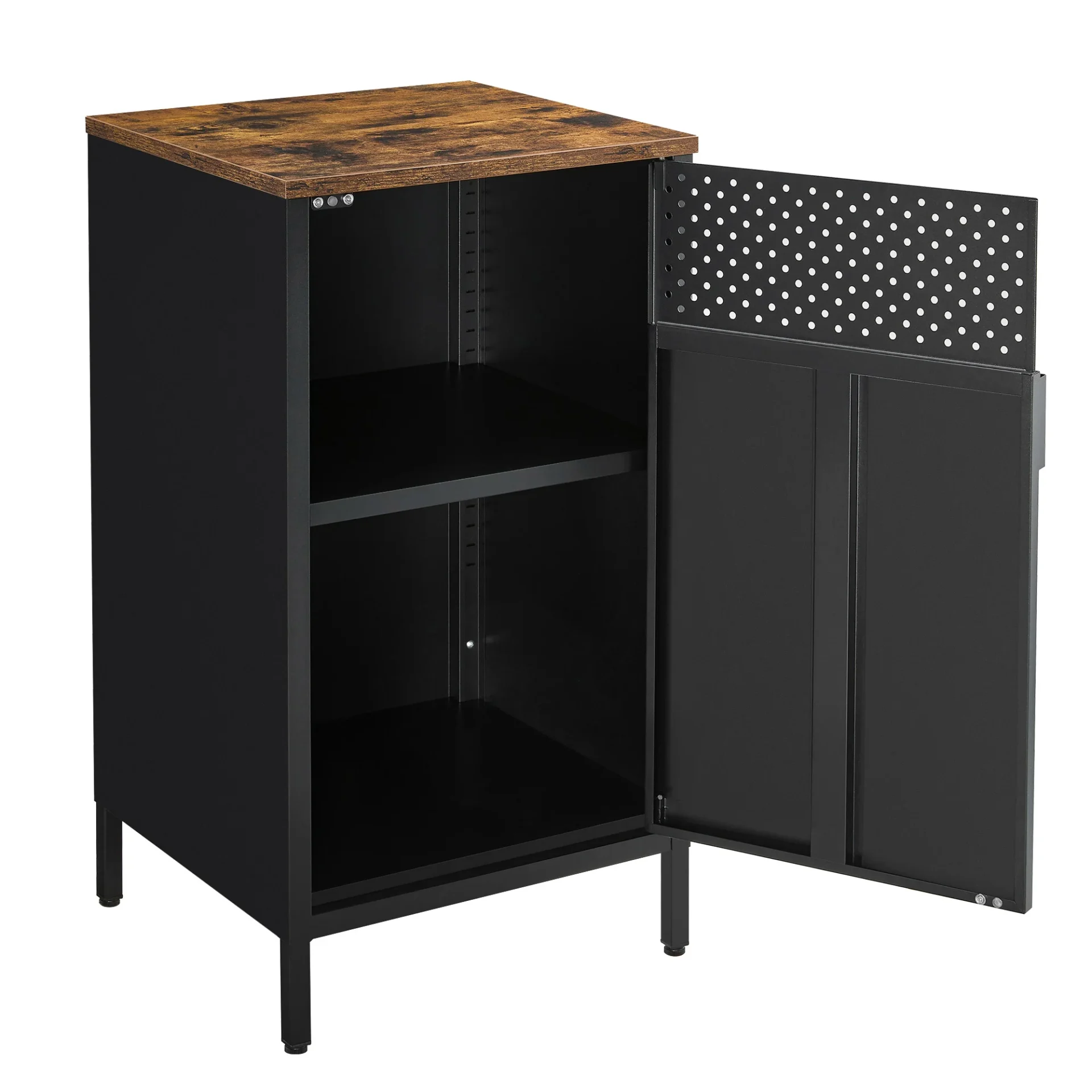 Table de chevet de rangement noire - Maison Déco Lumière