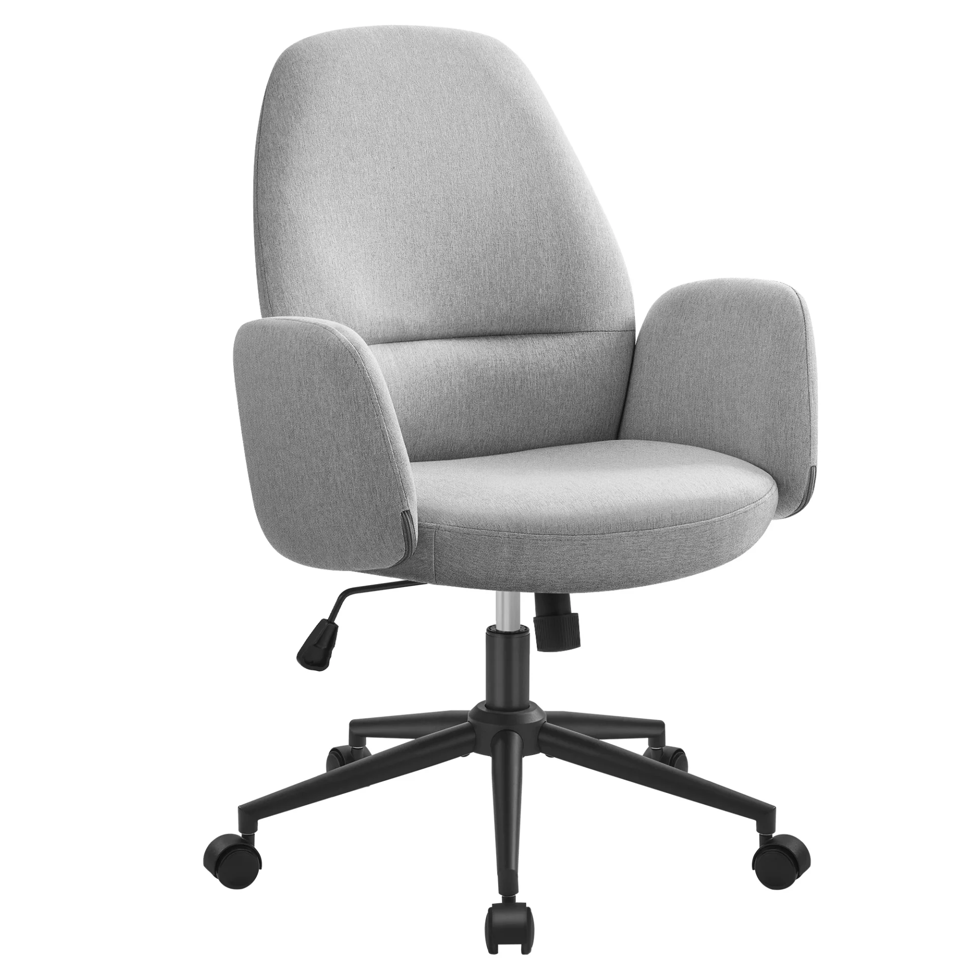 Fauteuil ergonomique de bureau en tissu avec accoudoirs - Maison Déco Lumière