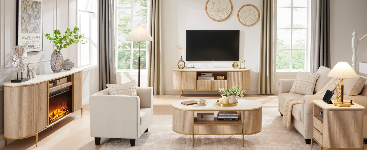 Pour un salon confortable et cozy 9 Table de chevet luxueuse avec station de recharge - Maison Déco Lumière
