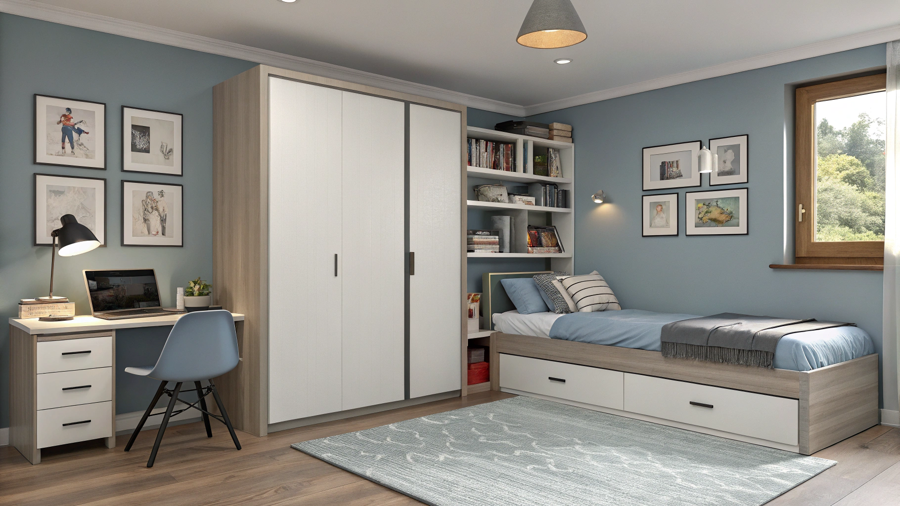 Aménager et décorer une chambre de garçon adolescent 8 Maison Déco Lumière