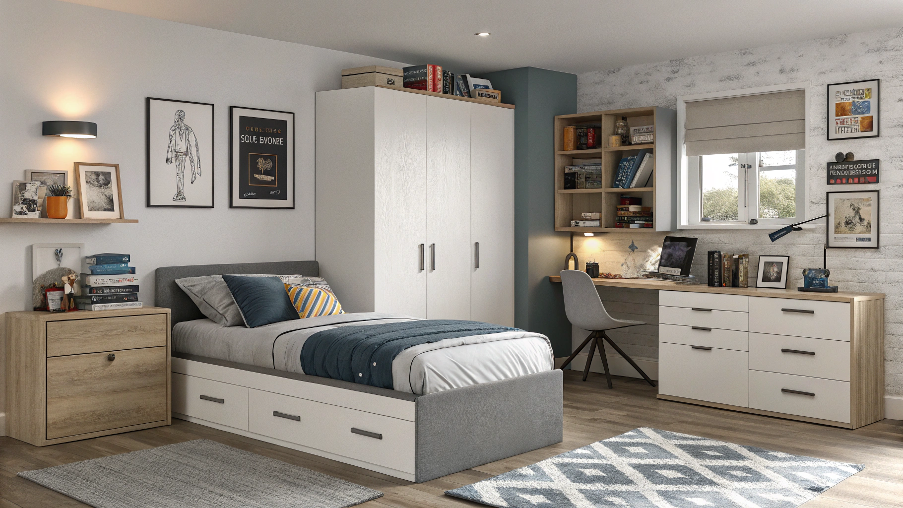 Aménager et décorer une chambre de garçon adolescent 9 Maison Déco Lumière
