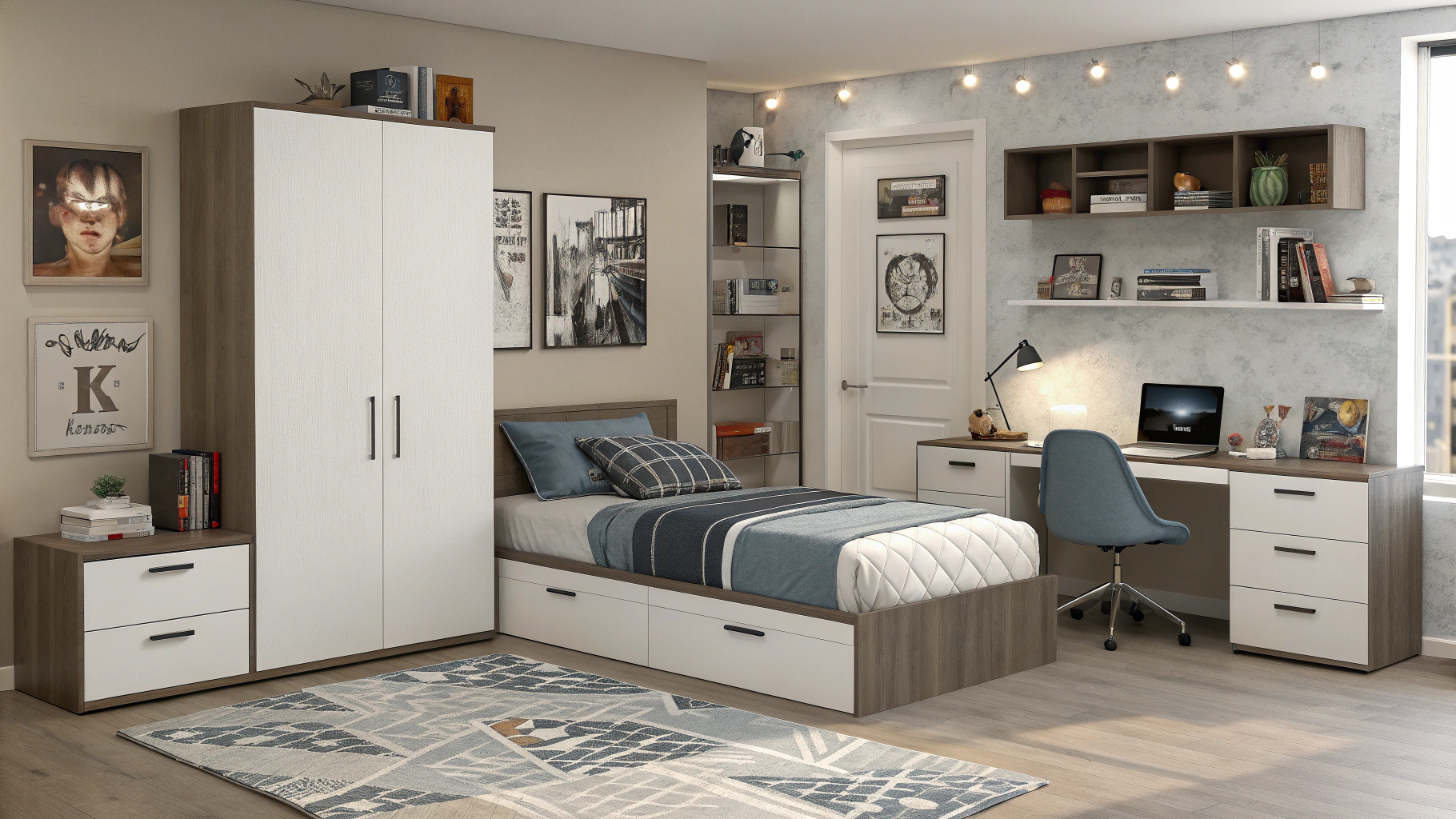 Aménager et décorer une chambre de garçon adolescent 10 Maison Déco Lumière