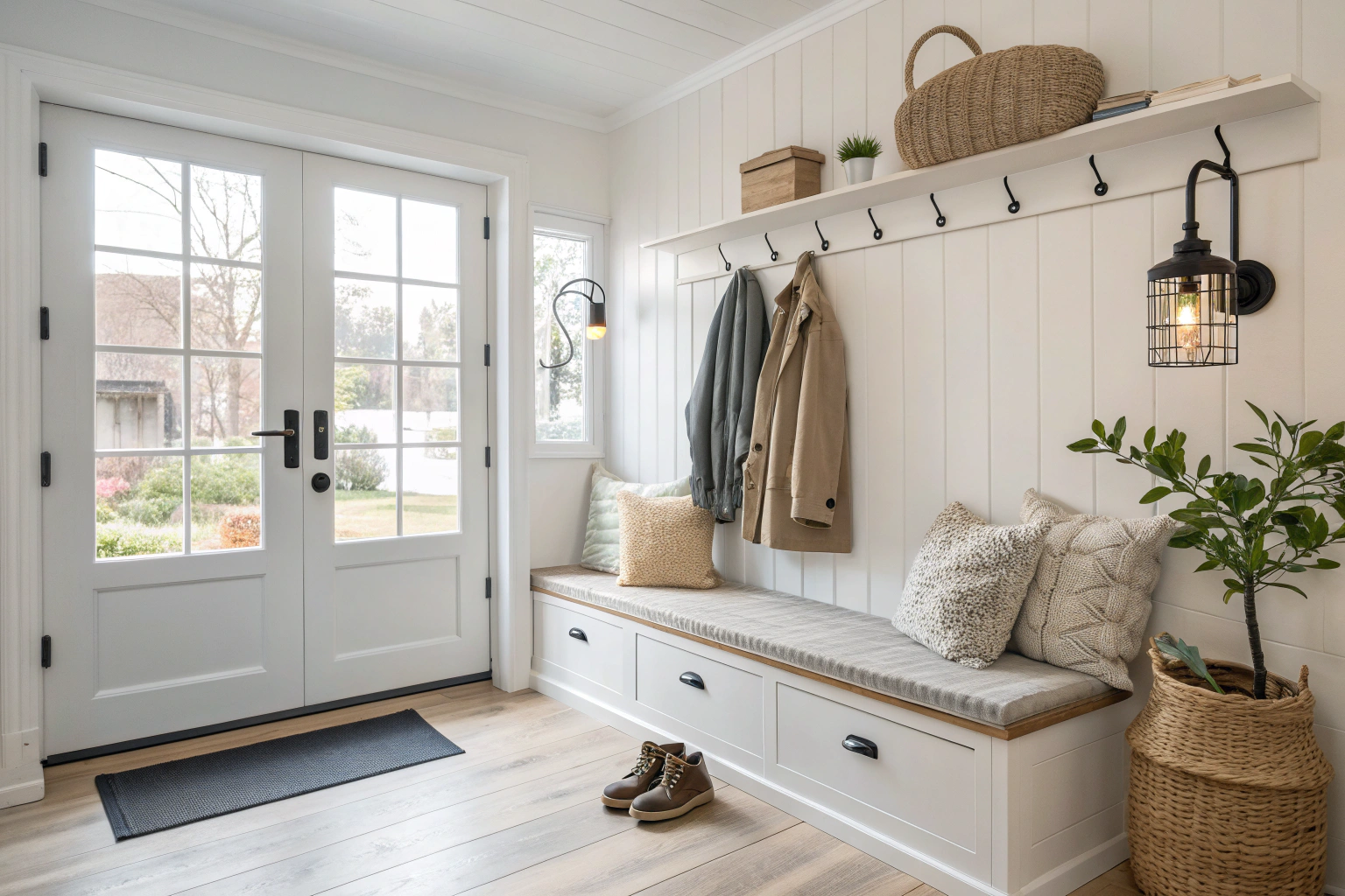 Créer une entrée accueillante et fonctionnelle - Maison Déco Lumière