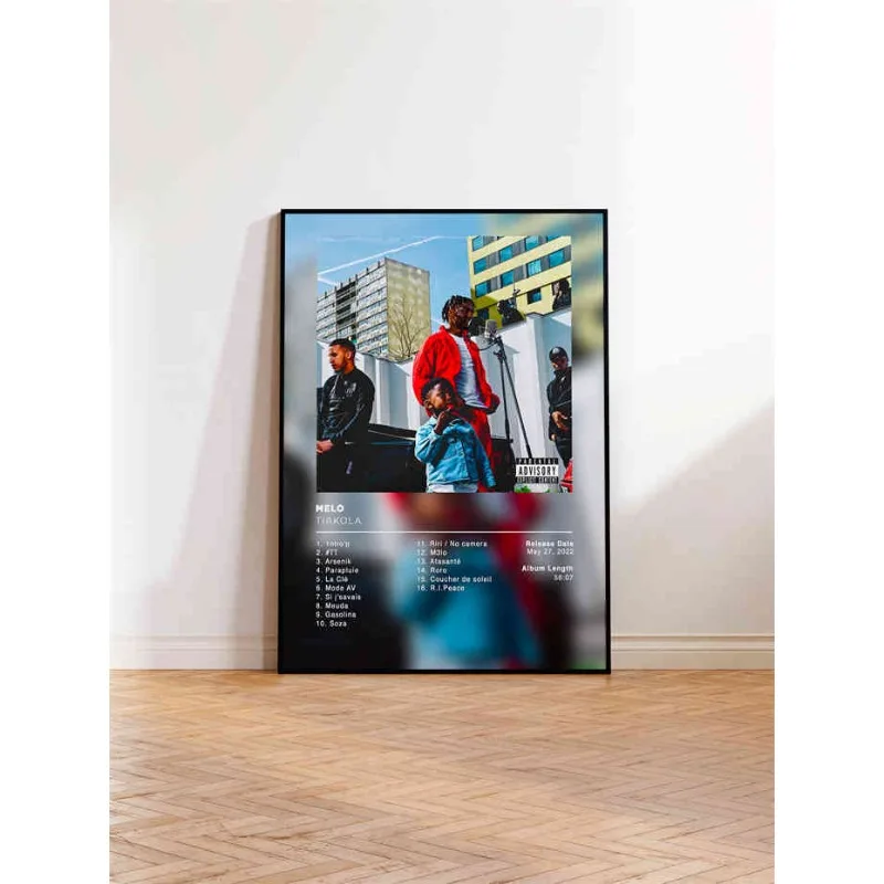 Affiche poster de l’album “Mélo” de Tiakola - Maison Déco Lumière