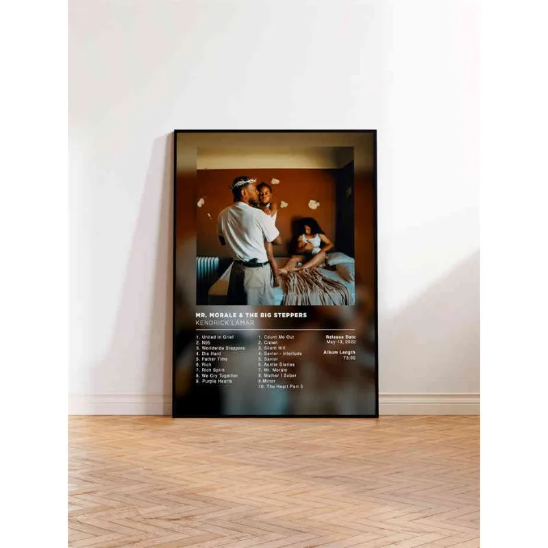 Affiche poster de l’album “Mr. Morale & The Big Steppers” de Kendrick Lamar - Maison Déco Lumière
