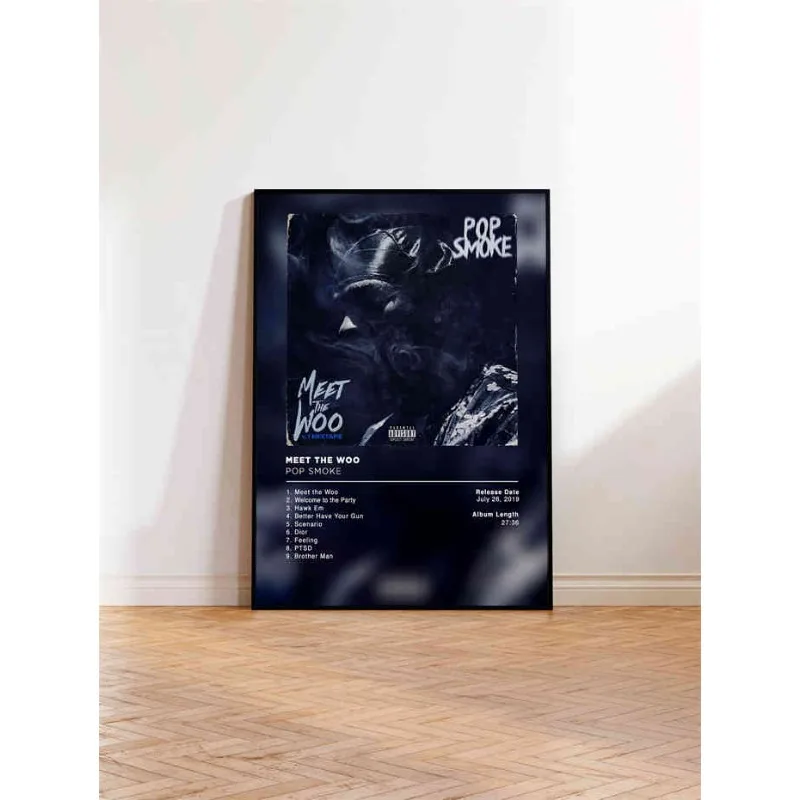 Affiche poster de l’album “Meet the Woo” de Pop Smoke - Maison Déco Lumière