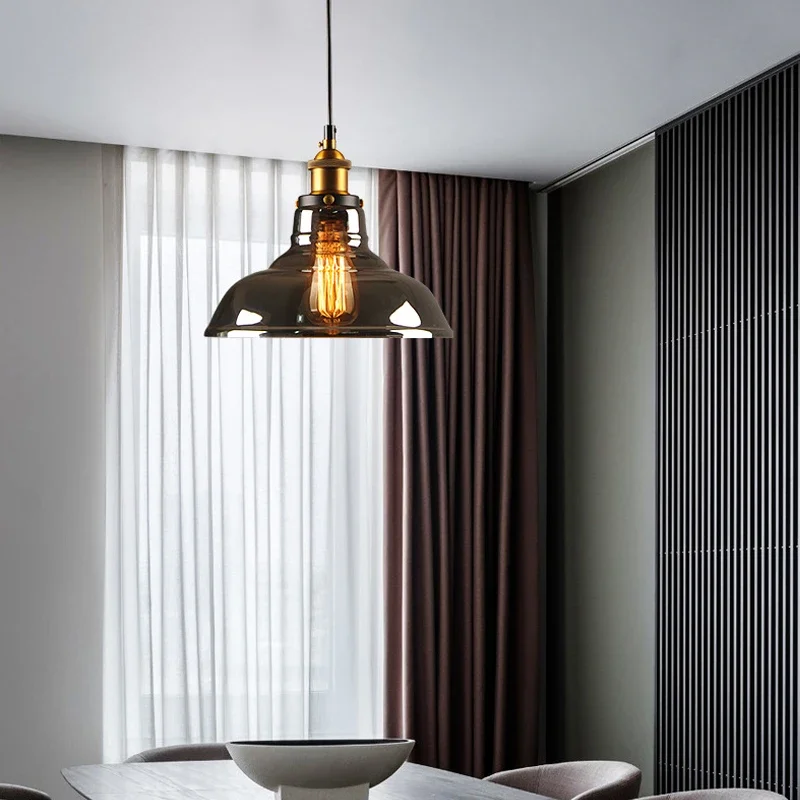 Lampe suspendue en verre design moderne - Maison Déco Lumière