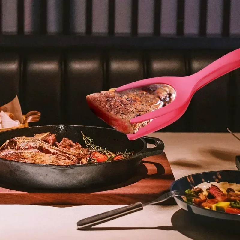 Spatule pince de cuisine en silicone - Maison Déco Lumière